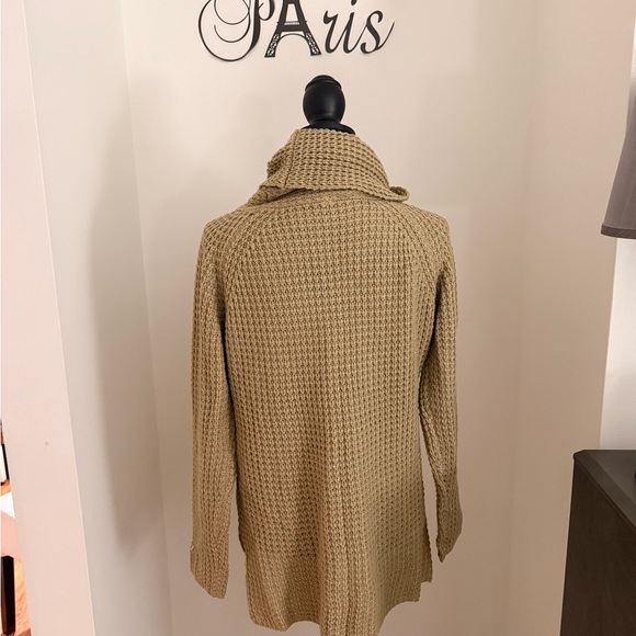 Women's Tan Sweater with Button Detail - Picture 4 of 4